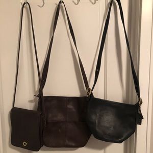 Leather coach purses (3)